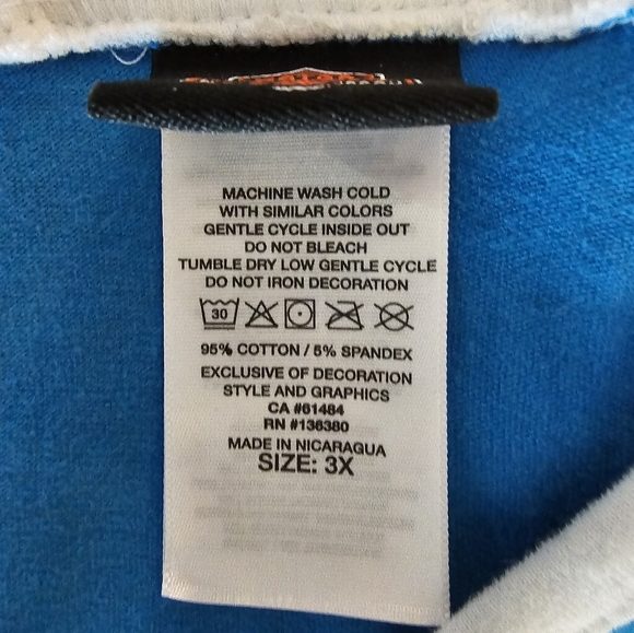 3W - Harley-Davidson Tank blue/white - Picture 4 of 5